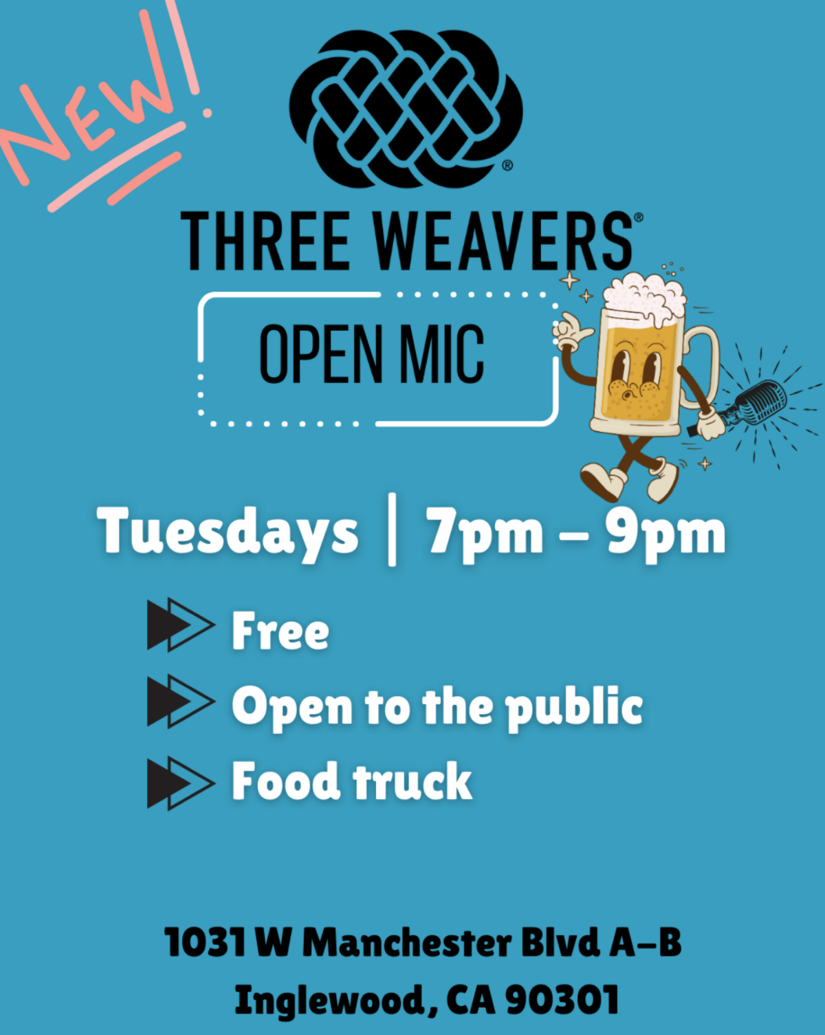 Open Mic Night – Every Tuesday – 7pm